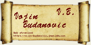 Vojin Budanović vizit kartica